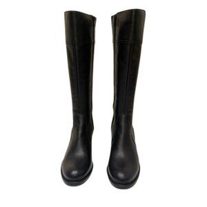 La Canadienne Black Leather Knee-High Boot NEW